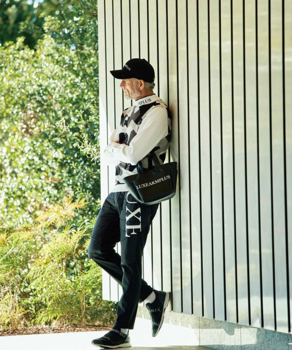 LUXEAKMPLUS(リュクスエイケイエムプラス)ゴルフ カモ柄モックネック