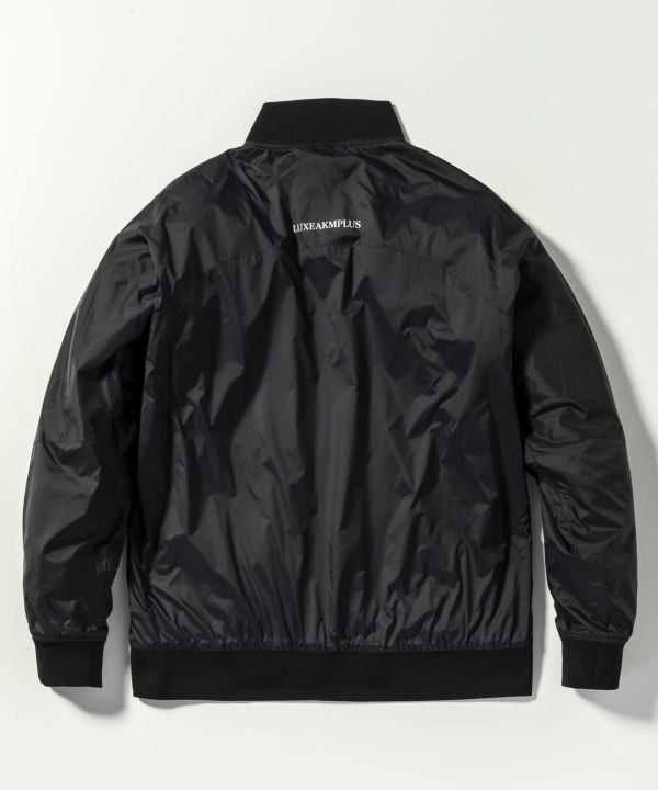 coco 中古 リュクスエイケイエムプラス LUXEAKMPLUS メンズ ブルゾン XL 黒 ブラック 中綿入り ダブルジップ LUXEAKMPLUS (リュクスエイケイエムプラス) フルジップ フロント