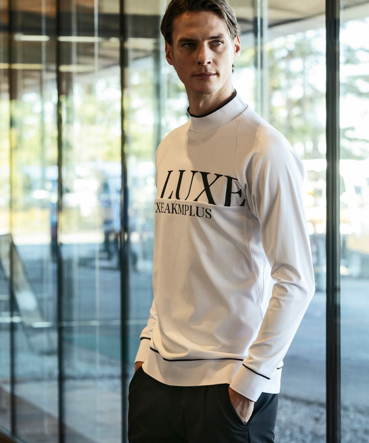 LUXEAKMPLUS(リュクスエイケイエムプラス)ゴルフ フロントロゴモック