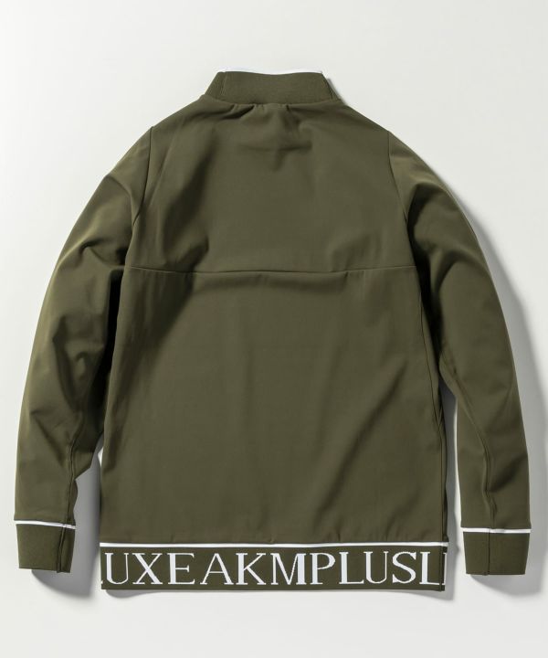 ✨新品未使用❇️LUXEAKMPLUS❇️ヘムロゴモックネック長袖Tシャツ ★BL★ LUXEAKMPLUS - SPORTS LOGO MOCK NECK T-SHIRTS / スポーツロゴ