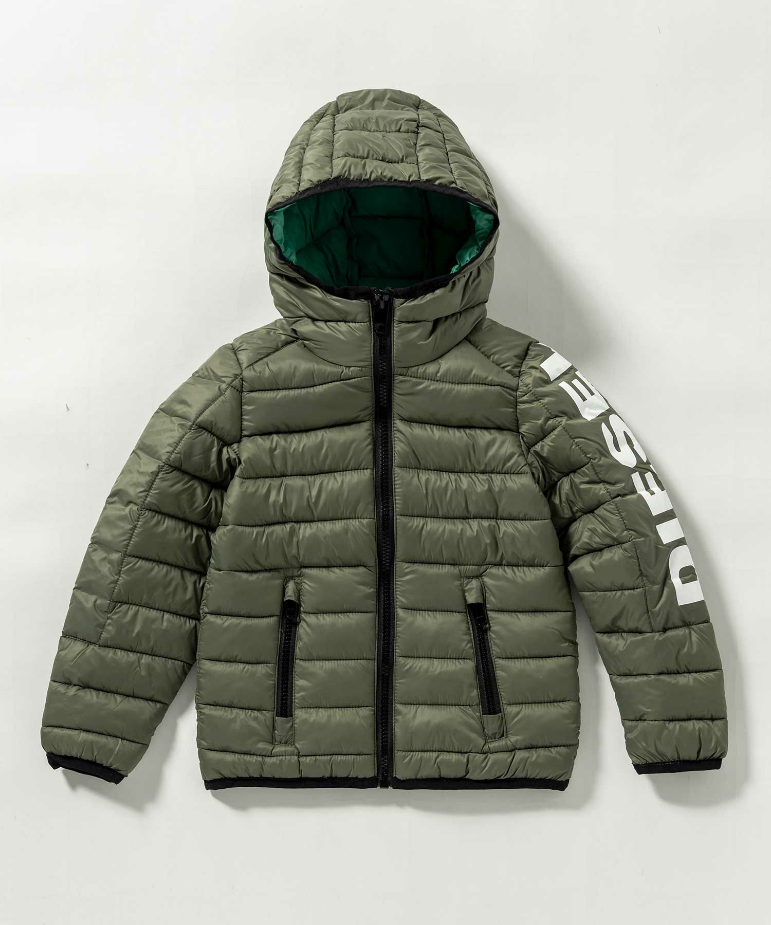 DIESEL(ディーゼル)Kids & Junior ブランドロゴジップアップフーディー 