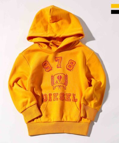 DIESEL(ディーゼル)Kids & Junior ブランドロゴ長袖フーディーパーカー