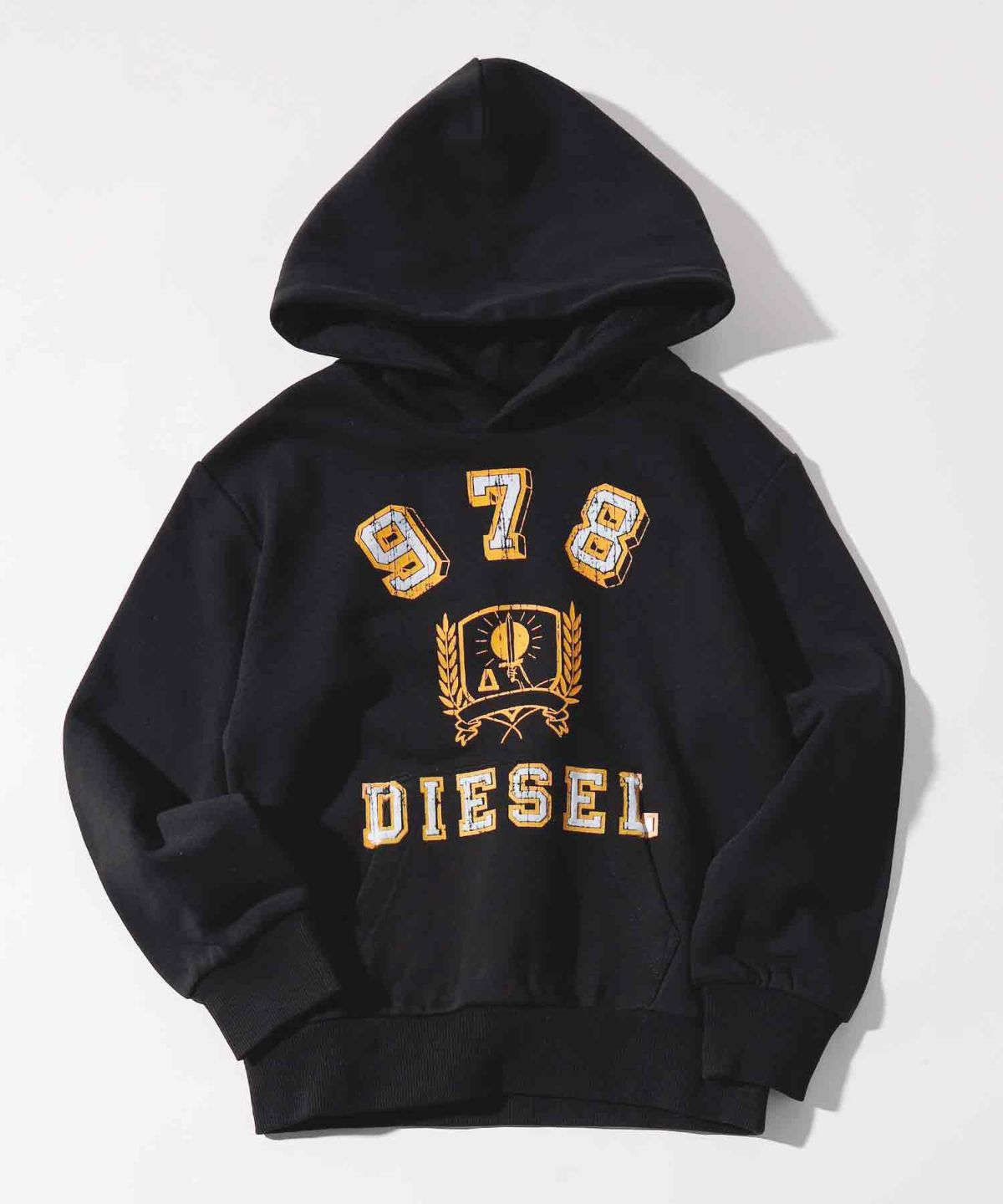 DIESEL(ディーゼル)Kids & Junior ブランドロゴ長袖フーディー