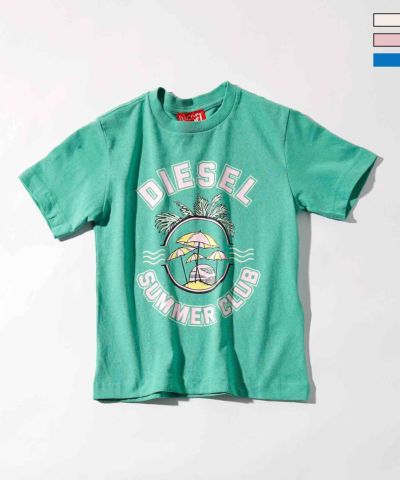 DIESEL(ディーゼル)Kids & Junior ブランドロゴグラフィック半袖Tシャツカットソー