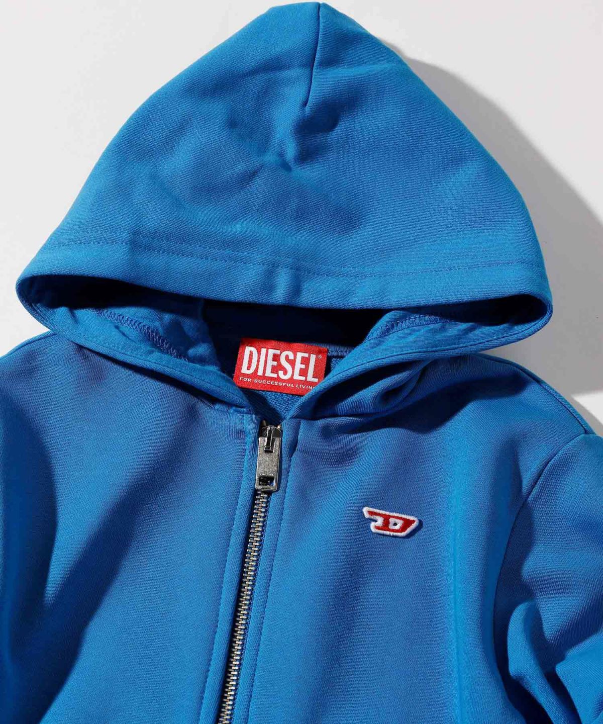 DIESEL（ディーゼル）Kids & Junior ワンポイントブランドロゴジップアップフーディーパーカー |  SHIFFON公式通販サイト｜SHIFFON ONLINE STORE