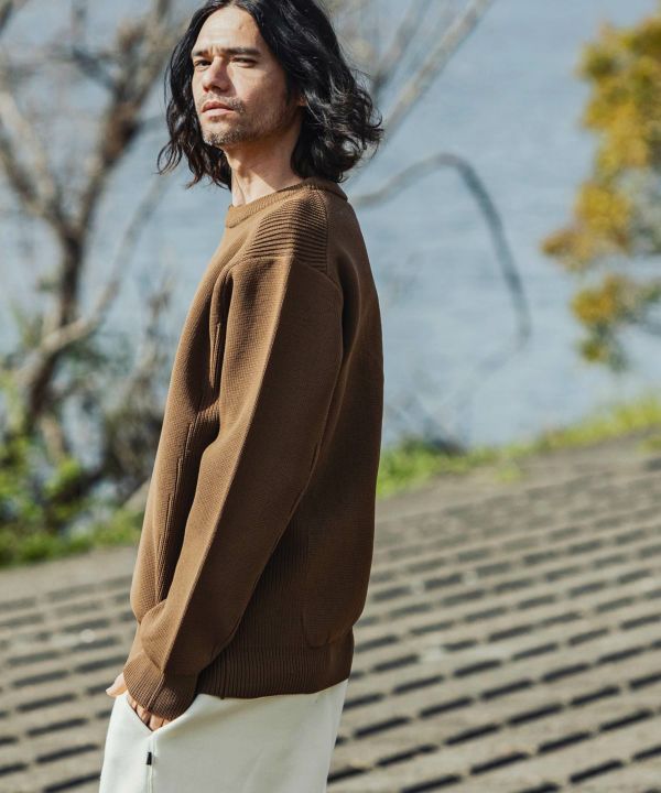 phenix(プラスフェニックス)HYBRID KNITTED LONG SLEEVE PULL OVER