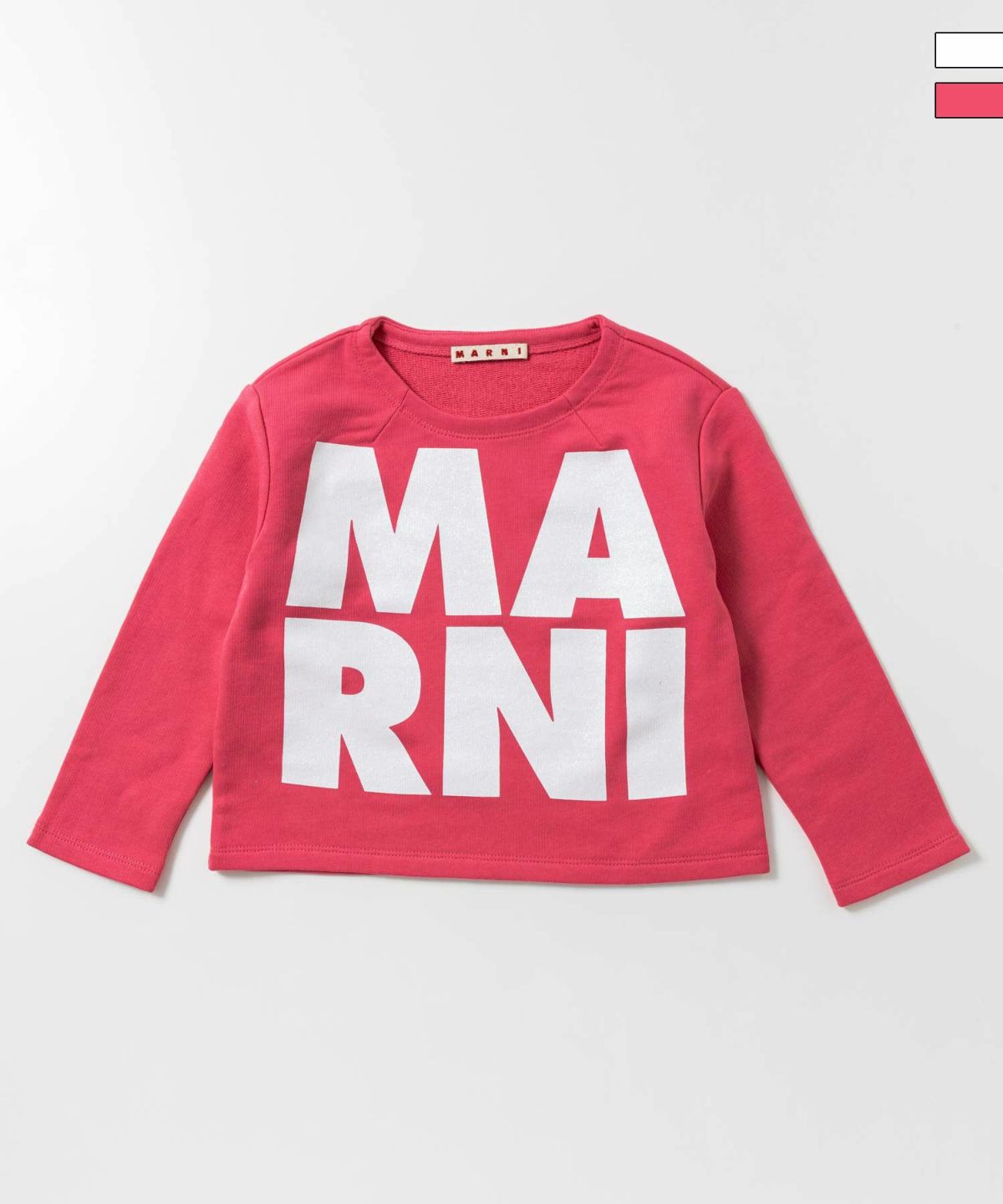 MARNI(マルニ) ロゴ 長袖スウェットプルオーバー 新品未使用 タグ付き MARNI(マル二)Kids & Junior ブランドロゴ長袖スウェットプル