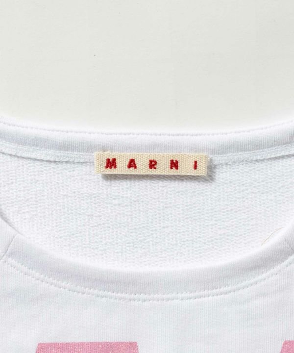 MARNI(マルニ) ロゴ 長袖スウェットプルオーバー 新品未使用 タグ付き MARNI(マル二)Kids & Junior ブランドロゴ長袖スウェットプル