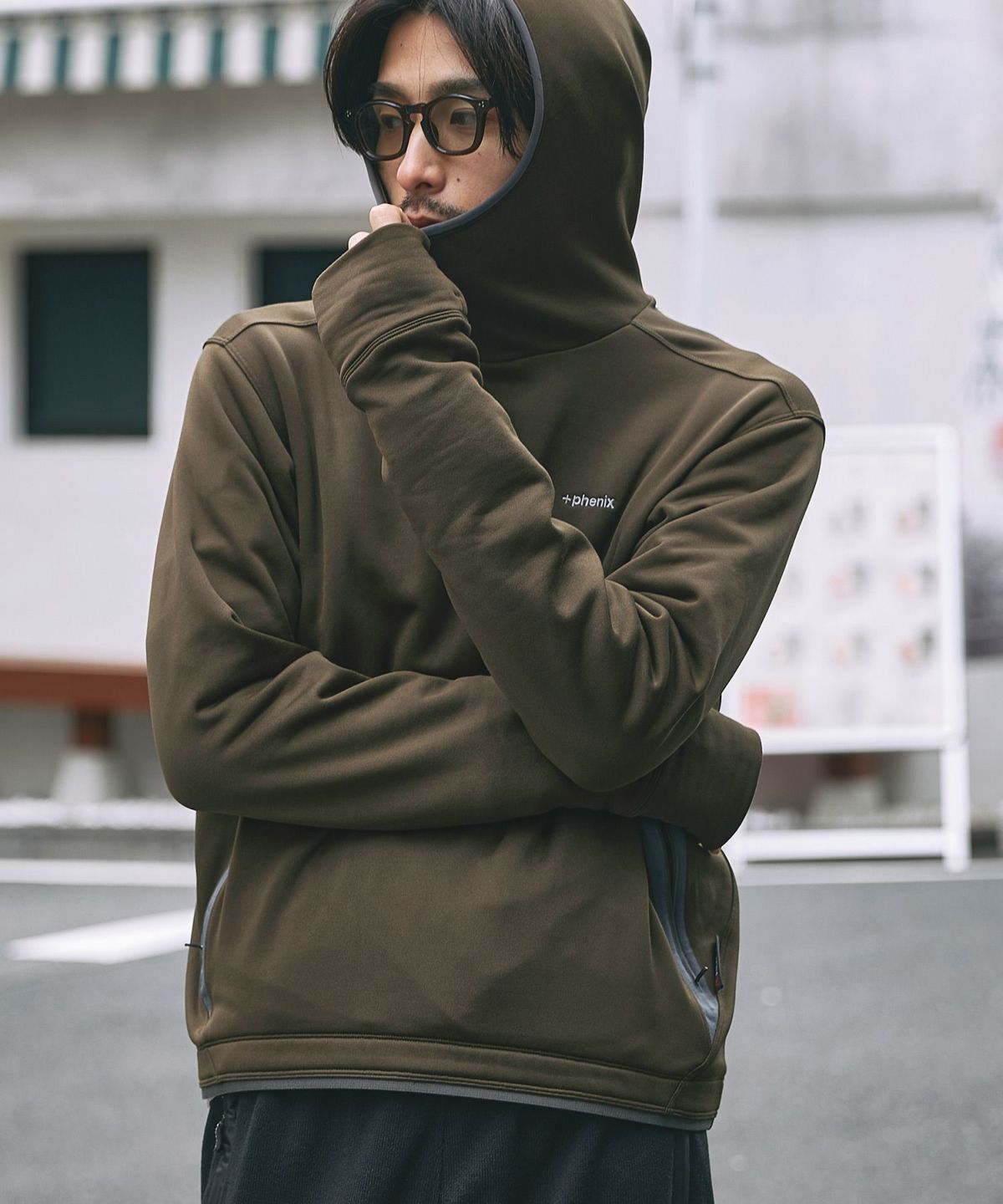 フェニックス　ポーラテック　パワーストレッチ　パワーフーディ phenix(プラスフェニックス)POWER STRETCH PULL OVER HOODY パワー