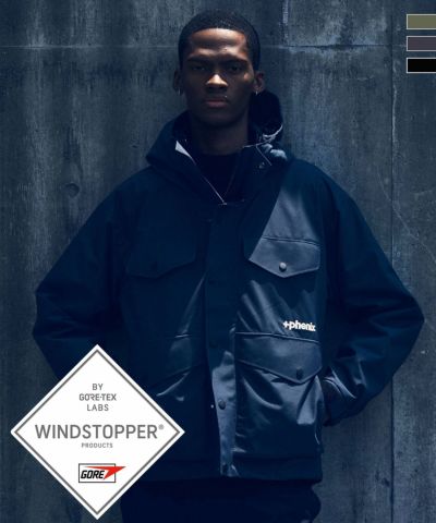 +phenix(プラスフェニックス)MOUNTAIN HEAVY DUTY JACKET マウンテン ヘビーデューティー ジャケット ウィンドストッパー / WINDSTOPPER(R) プロダクト by GORE TEX LABS