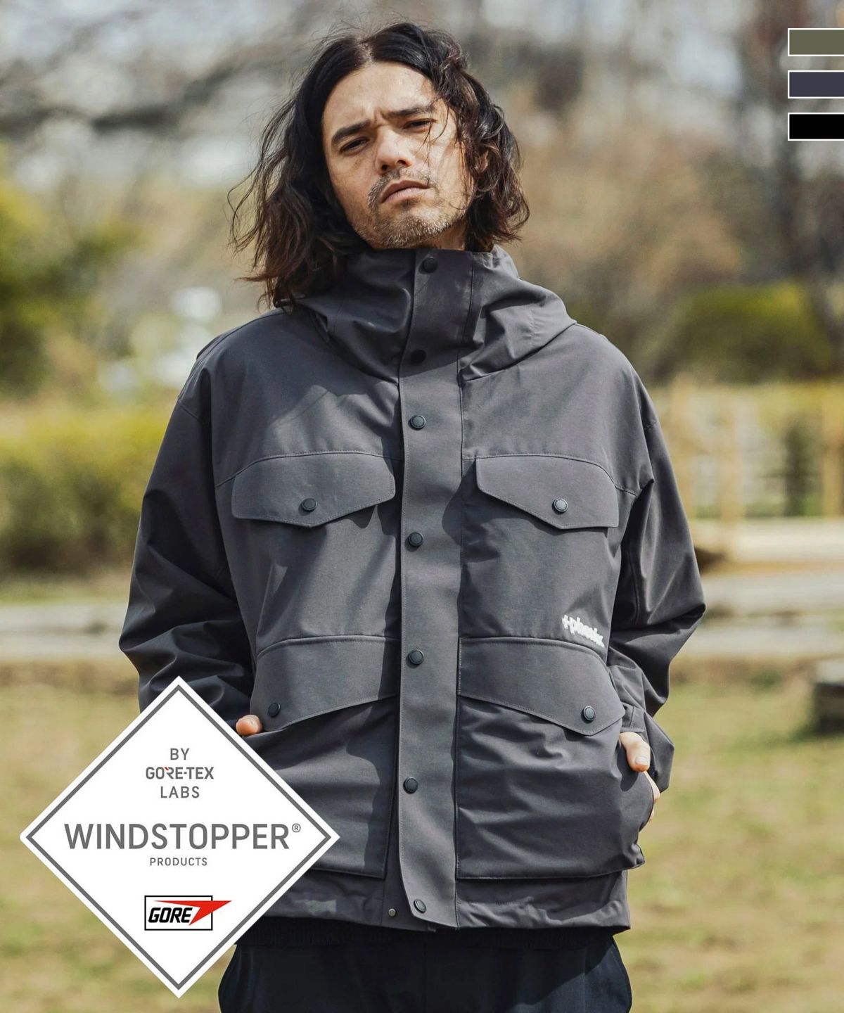 phenix(プラスフェニックス)MOUNTAIN HEAVY DUTY JACKET マウンテン ヘビーデューティー ジャケット ウィンドストッパー  / WINDSTOPPER(R) プロダクト by GORE TEX LABS | SHIFFON公式通販サイト｜SHIFFON ONLINE  STORE