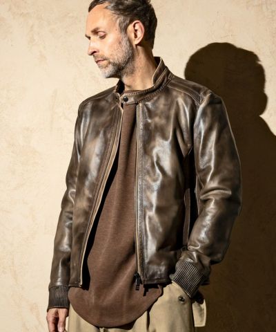 C DIEM(カルペディエム)レザーグラデーションネオシングルライダース2
