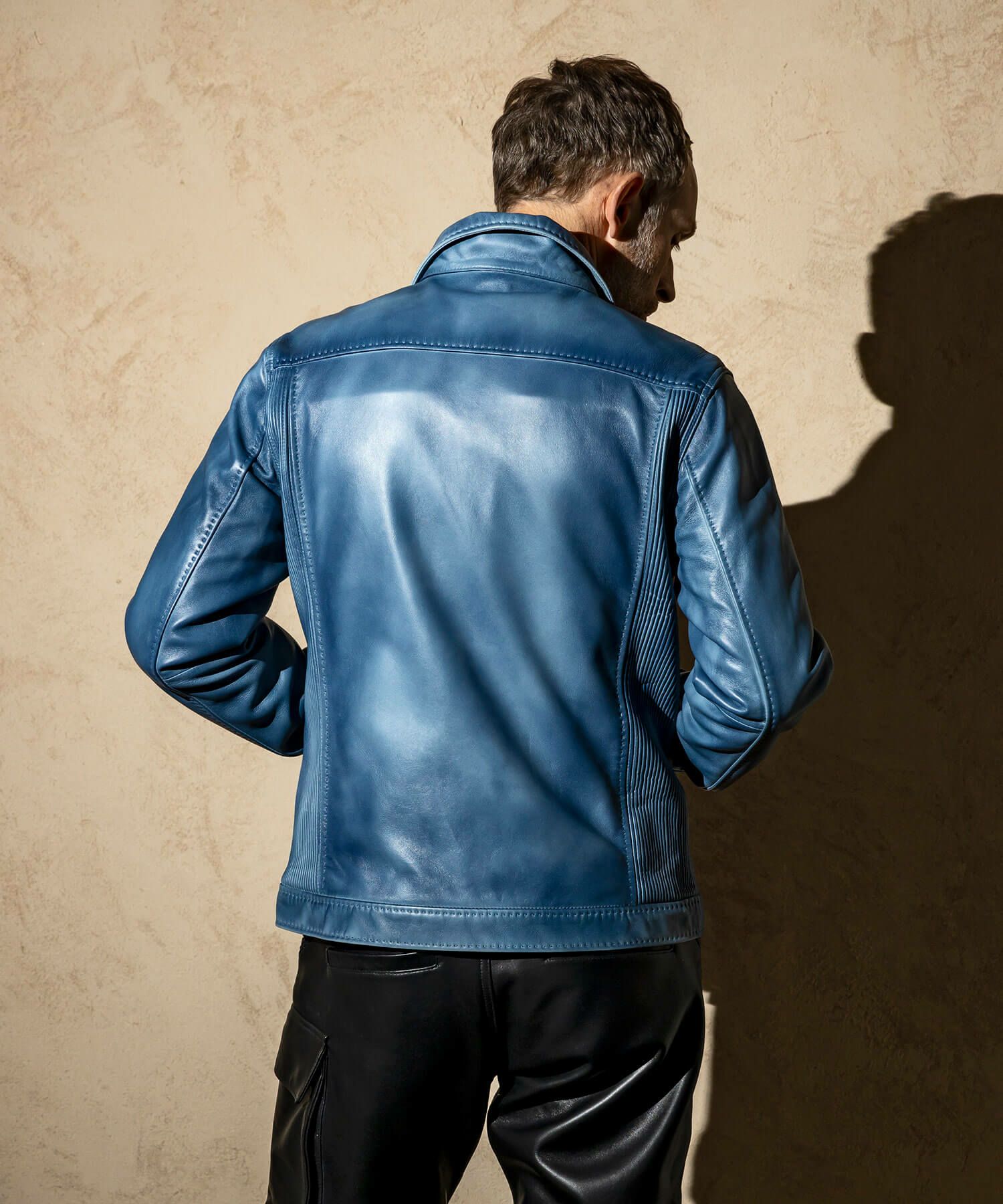 C DIEM(カルペディエム)レザーグラデーションネオリベットジャケット2