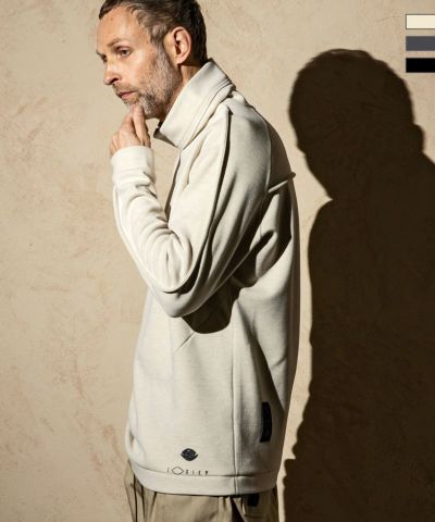 C DIEM(カルペディエム)レザーパイピングモックネックシャツ