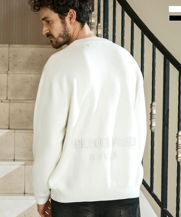 新品未使用✨ 24AW 1PIU1UGUALE3 RELAX ニット 白　L 1PIU1UGUALE3 RELAX セーター ニット 1PIU1UGUALE3 RELAX(ウノピゥ