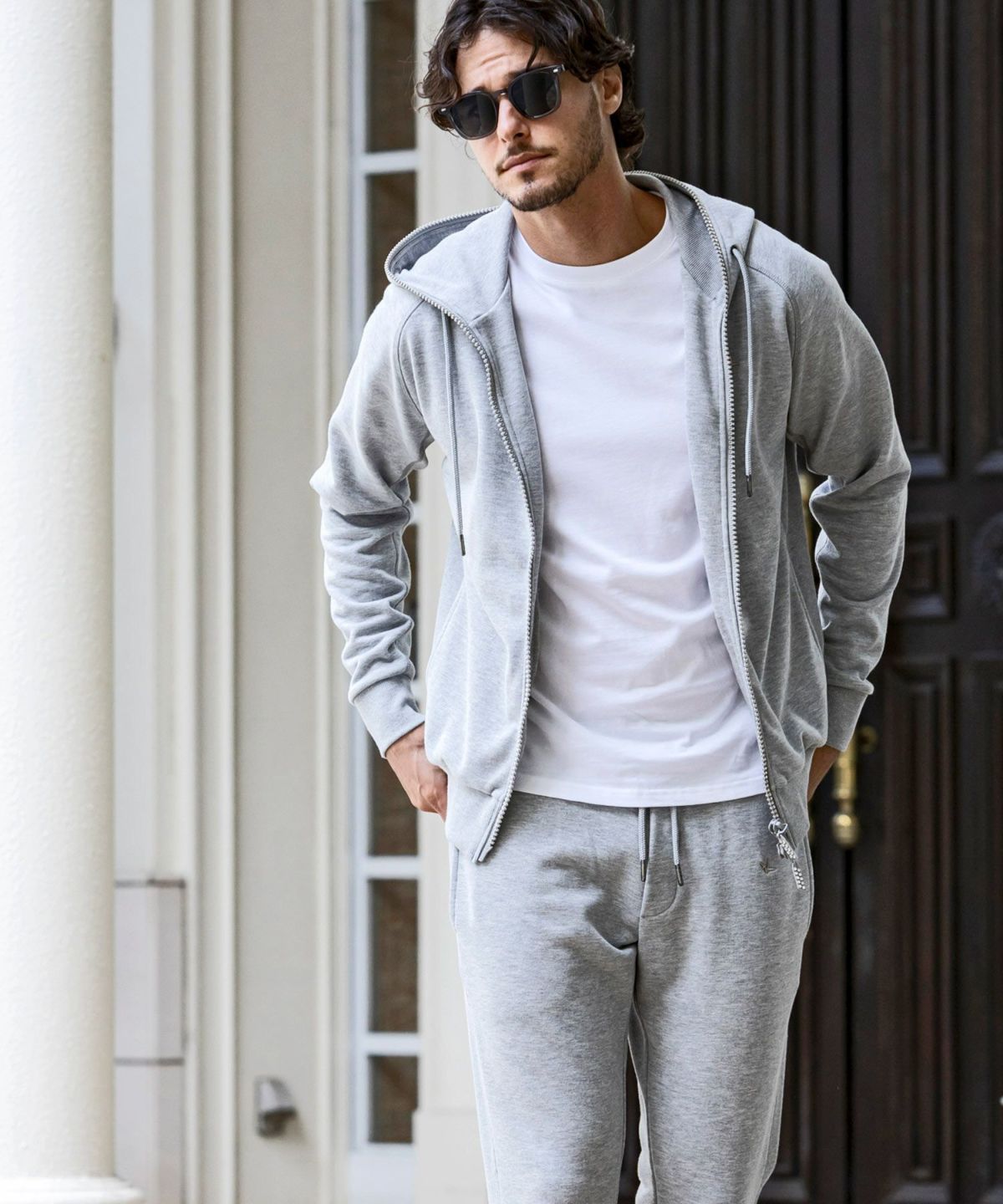 ウノピゥウウノウグァーレトレ　WAFFLE STAND TRACK 上下　S XXL ウノピゥウノウグァーレトレ リラックス 1ロゴワッフルジップパーカー