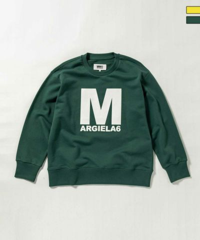 MM6 Maison Margiela(エムエム6 メゾン マルジェラ) Kids & Junior ブランドロゴ長袖スウェットプルオーバー