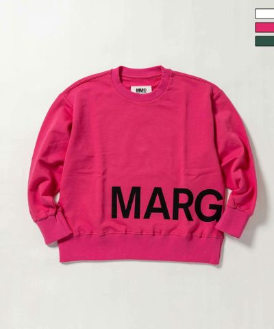 MM6 Maison Margiela(エムエムシックス)Kids & Junior ブランドロゴ長袖スウェットプルオーバー