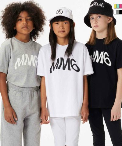 MM6 Maison Margiela(エムエム6 メゾン マルジェラ) Kids & Junior ブランドロゴ半袖Tシャツカットソー