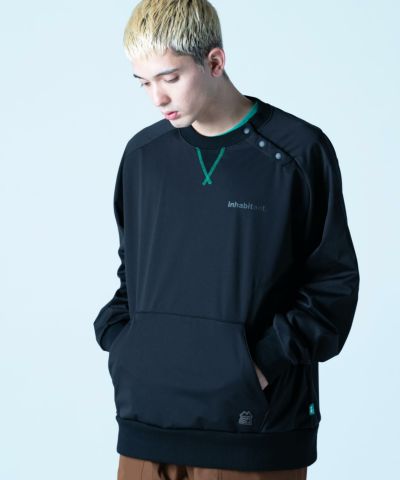 inhabitant(インハビタント)WATER-REPELLENT CREW NECK PULLOVER/クルーネック/プルオーバー/耐水/撥水/高耐久加工スキーウェア/スノーボードウェア
