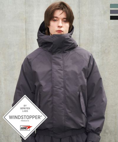+phenix(プラスフェニックス)BOMBER DOWN JACKET ボマー ダウンジャケット ウィンドストッパー / WINDSTOPPER(R) プロダクト by GORE TEX LABS