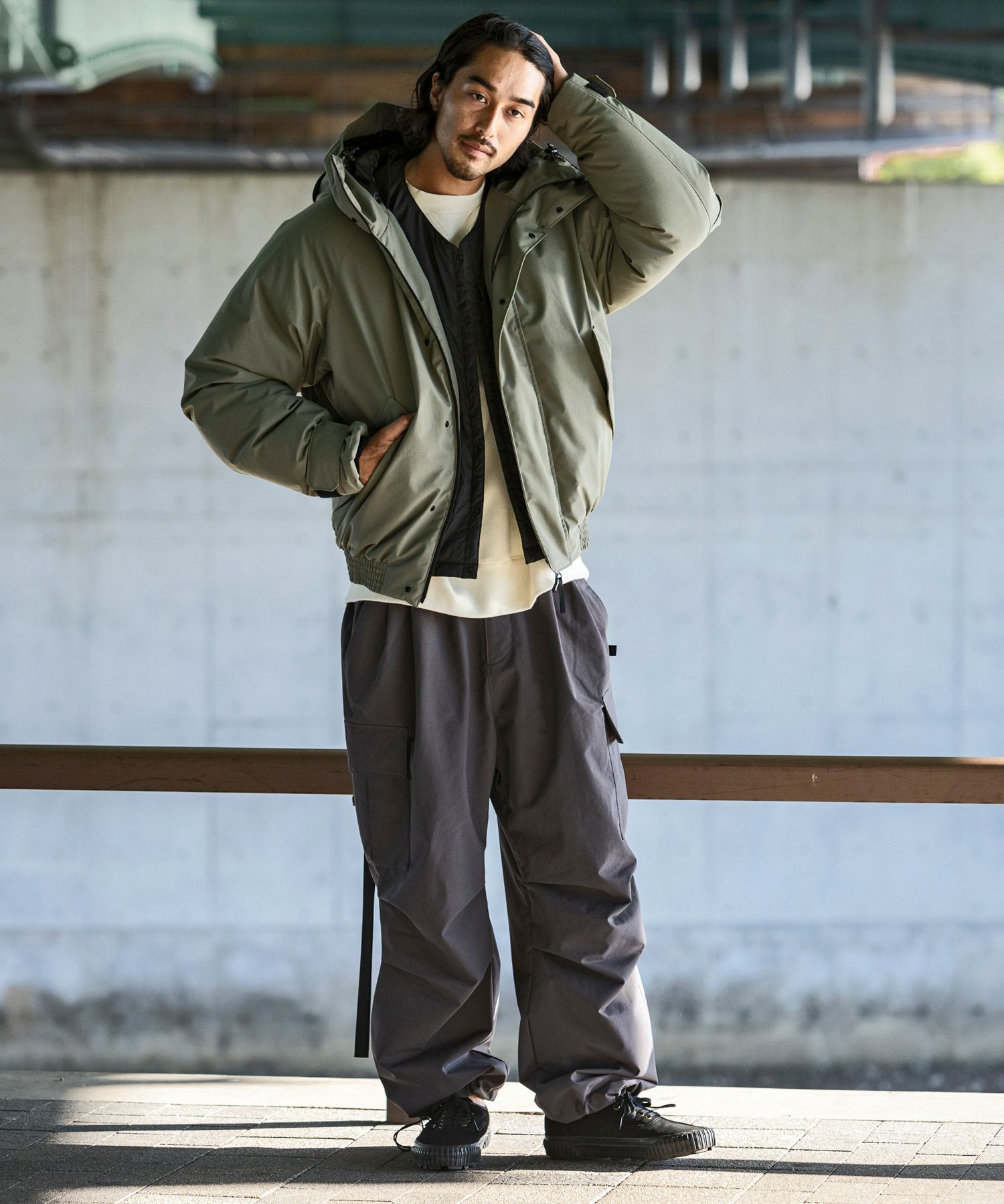 phenix(プラスフェニックス)BOMBER DOWN JACKET ボマー ダウン 