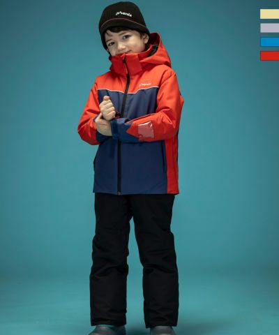 phenix(フェニックス)Color Blocking Junior Two-piece ストレートラインスリーブスジュニアツーピース/キッズ /子供用スキーウェア アウター上下セット/セットアップ/最大20cmサイズ調整可能