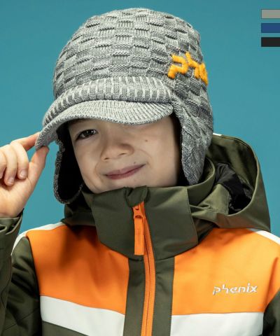 phenix(フェニックス)Maskman Earflap Knit Hat マスクマンイヤーフラップニットハット/JUNIOR/キッズ/子供用 ニットキャップ/スキーウェア/ニット帽/キャップ/ビーニー