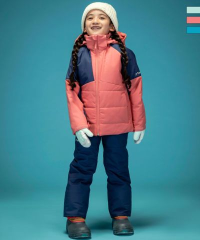 phenix(フェニックス)Asymmetry Bicolor Junior Two-piece バイカラージュニアツーピース/キッズ/子供用スキーウェア アウター上下セット/セットアップ/最大20cmサイズ調整可能