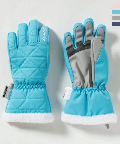 phenix(フェニックス)Diamond Quilted Junior Gloves ダイヤモンドキルトジュニアグローブ/キッズ/子供用 スノーグローブ/スキーウェア/手袋/5本指