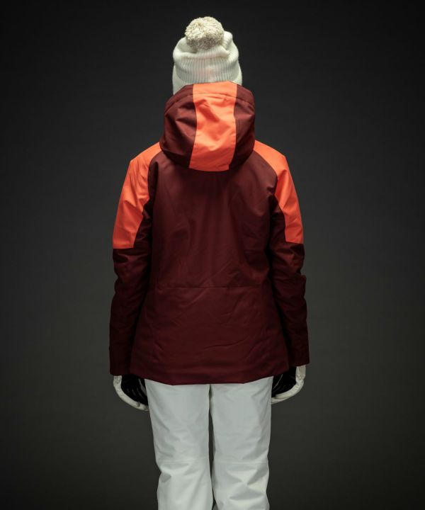 美品 REDVALENTINO ペイズリー フード付きジャケット アシンメトリー フェニックス（PHENIX） Asymmetry Bicolor Jacket アシンメトリー