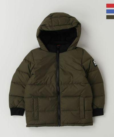 DIESEL(ディーゼル)Kids & Junior バックプリントブランドロゴダウンジャケットコート