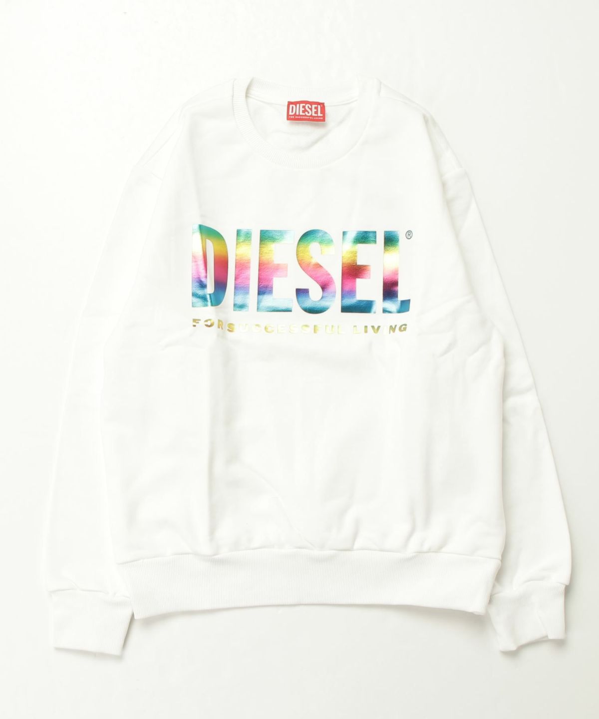 DIESEL（ディーゼル）Kids & Junior ブランドロゴ長袖スウェットプルオーバー