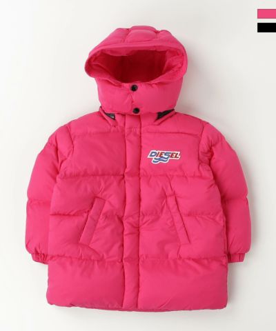 DIESEL(ディーゼル)Kids & Junior ワンポイントブランドロゴダウンジャケットコート