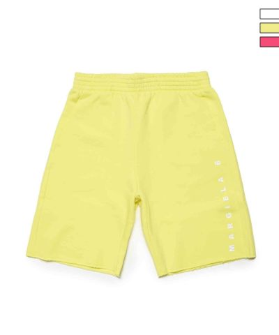MM6 Maison Margiela(エムエムシックス)Kids & Junior ブランドロゴスウェットショートパンツ
