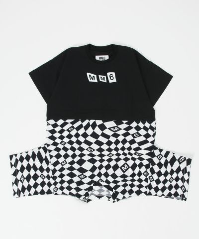 MM6 Maison Margiela(エムエムシックス)Kids & Junior ブランドロゴ半袖ワンピース