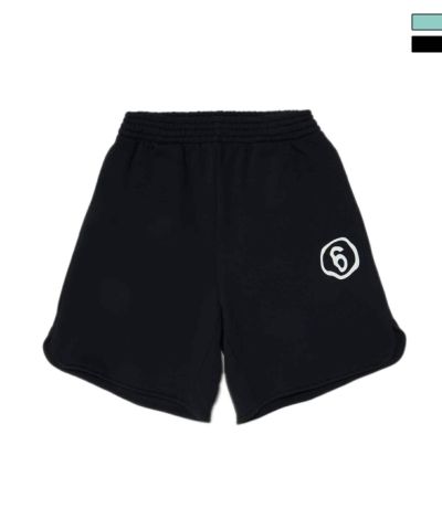 MM6 Maison Margiela(エムエムシックス)Kids & Junior ワンポイントブランドロゴスウェットショートパンツ