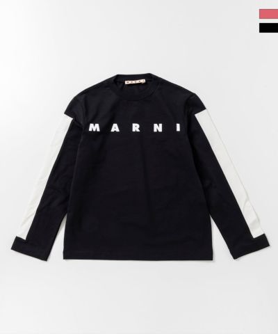 MARNI（マルニ）Kids & Junior ブランドロゴ長袖Tシャツカットソー