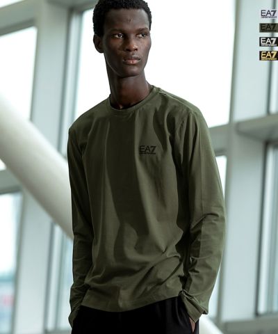 EMPORIO ARMANI EA7(イーエーセブン)ロングTシャツ/長袖/ロゴ/クルーネック/カットソー/TRAIN CORE ID M TEE LS ST