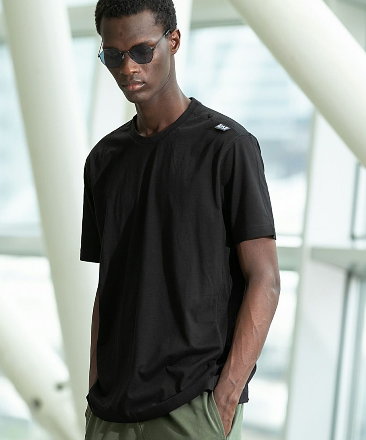 EMPORIO ARMANI EA7(イーエーセブン)ロゴTシャツ/半袖/クルー