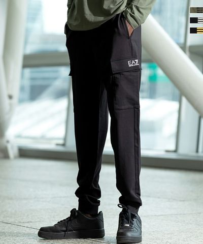 EMPORIO ARMANI EA7(イーエーセブン)カーゴパンツ/ナイロン/ワイドパンツ/ロゴ/TRAIN CORE ID M CARGO  PANTS CH NYLON | SHIFFON公式通販サイト｜SHIFFON ONLINE STORE