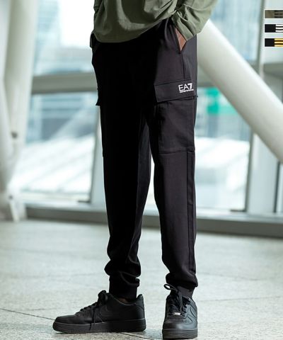 EMPORIO ARMANI EA7(イーエーセブン)スウェットパンツ/カーゴパンツ/ロゴ/TRAIN CORE ID M CARGO PANTS CH COFT
