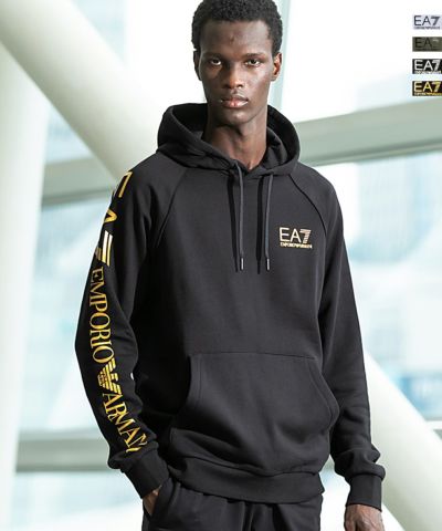 EMPORIO ARMANI EA7(イーエーセブン)スウェットパーカー/フーディー/ロゴ/TRAIN LOGO SERIES MHOODIE RN EXT LOGO BR