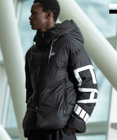EMPORIO ARMANI EA7(イーエーセブン)パデッドジャケット/中綿/ボンバージャケット/ロゴ/MOUNTAIN M POLAR JACKET BIG LOGO
