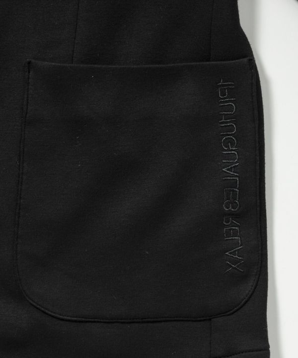 未使用 1piu1uguale3 ブラック×グレー 4 クレイジーリブジャケット 未使用 1piu1uguale3 ブラック×グレー 4 クレイジーリブジャケット