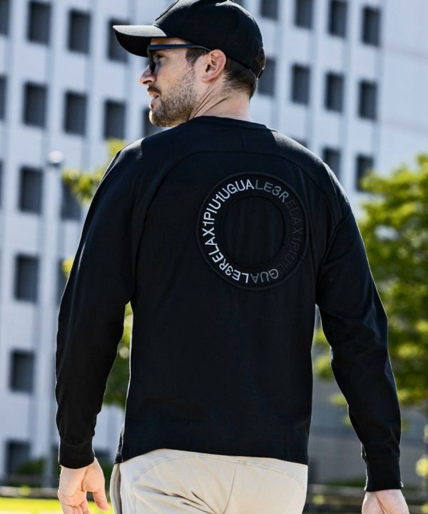 ★イケオジ★【1PIU1UGUALE3 RELAX】サークルロングTシャツ 1PIU1UGUALE3 RELAX ウノピゥウノウグァーレトレ リラックス