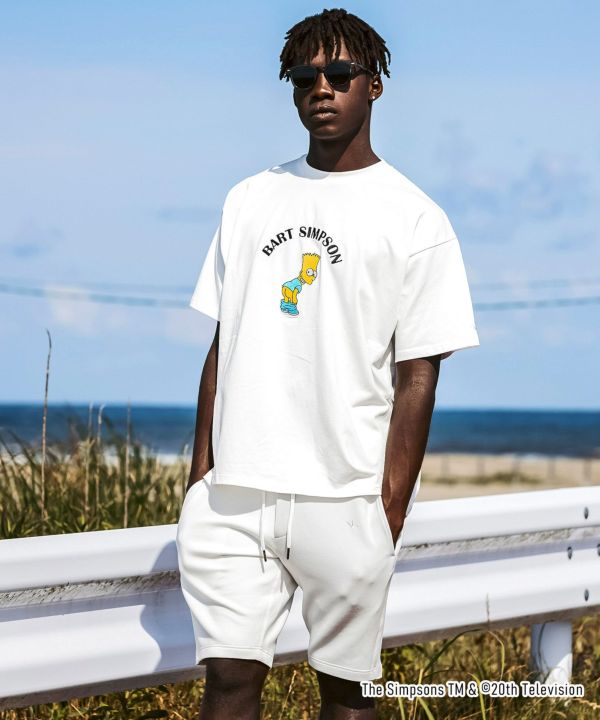 国内発送【1PIU1UGUALE3 RELAX】バート・シンプソン/半袖Tシャツ 1PIU1UGUALE3 RELAX】バート・シンプソン/半袖Tシャツ