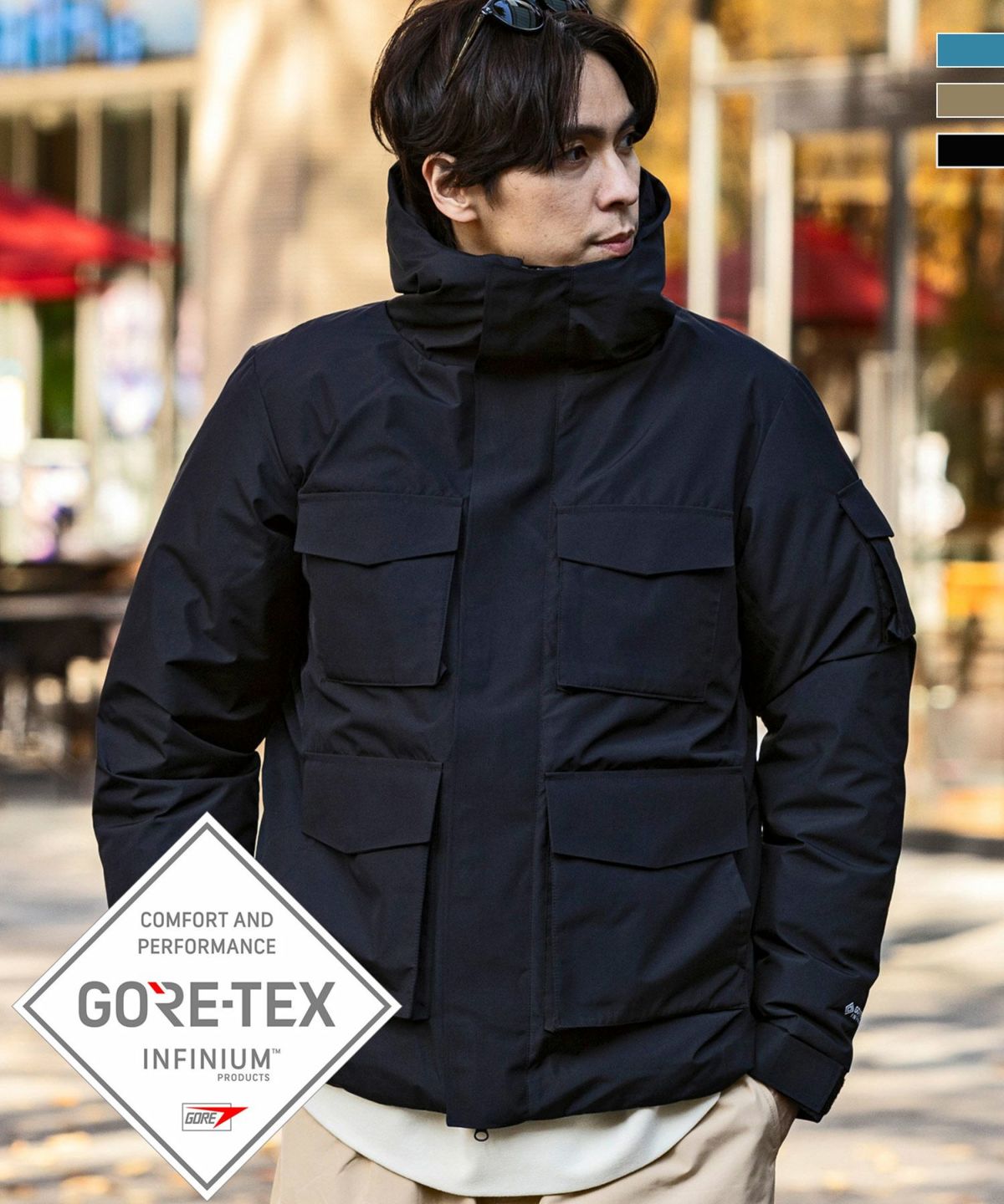 phenix(プラスフェニックス)5ポケットダウンジャケット / GORE-TEX INFINIUM / WINDSTOPPER(R) プロダクト  by GORE TEX LABS /ウィンドストッパー/ゴアテックス/ダウンコート/ブルゾン | SHIFFON公式通販サイト｜SHIFFON  ONLINE STORE