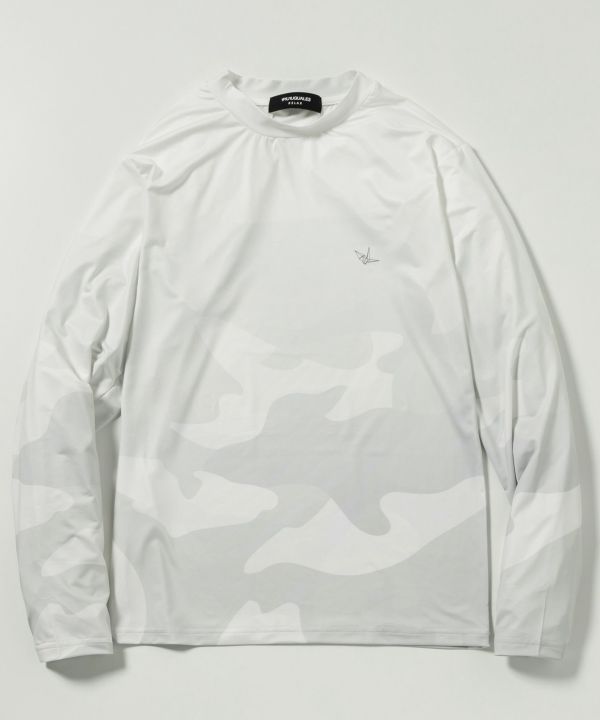 ウノピュウノウグァーレトレ　モックシャツ　サイズS 新品未使用 1PIU1UGUALE3 RELAX ウノピゥウノウグァーレトレ カモ柄モックネックT