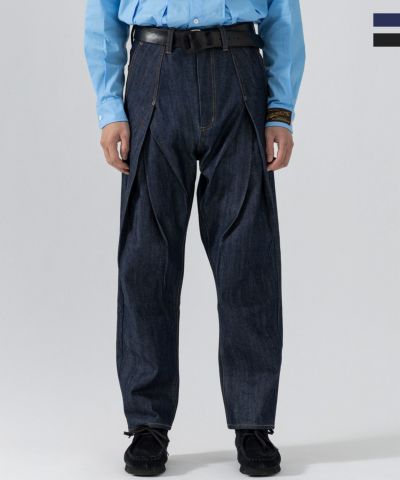 D.Nart.Ampta(ディー・ナート・アンプタ)5Tack Denim Slacks/デニム/スラックス/ロングパンツ/タック
